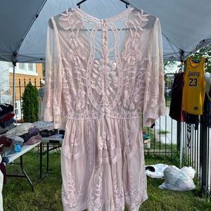 Pretty sheer pink dress